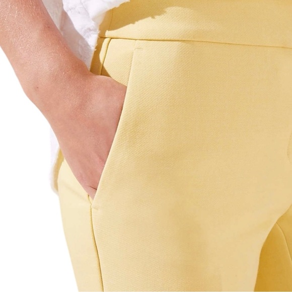 LOFT Marisa Spring Trousers in Beautiful Pale Yellow Size 0 — GORGEOUS!!! - Picture 8 of 11
